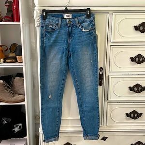 Paige light blue skinny jeans